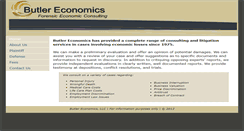 Desktop Screenshot of butlereconomics.com