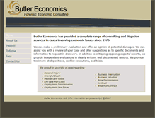 Tablet Screenshot of butlereconomics.com
